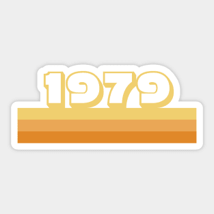 1979 classic vintage design Sticker